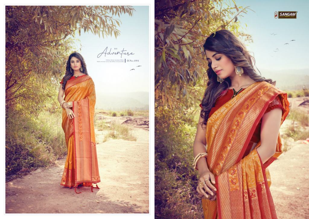 Sangam presents Tanishq Zari Weaving Silk Sarees