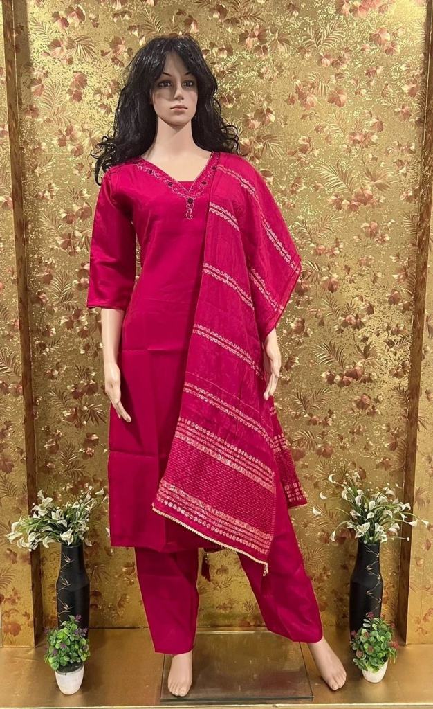 SHUBH 24 Lovely Traditional Viscose Ready Made Palazzo Pant Suit 