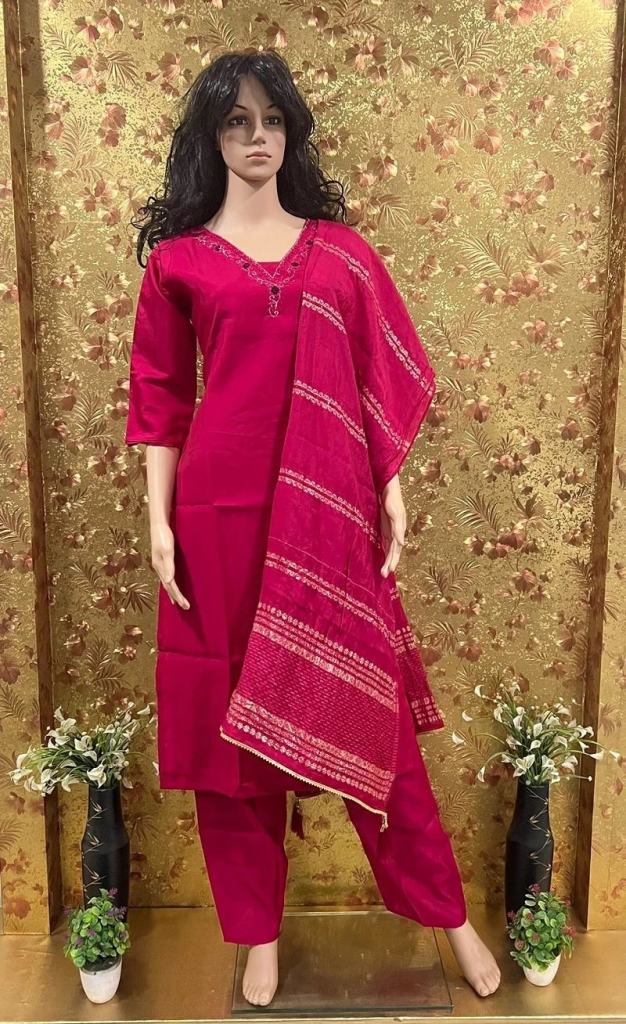 SHUBH 24 Lovely Traditional Viscose Ready Made Palazzo Pant Suit 