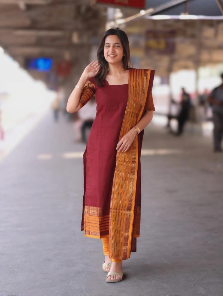 Sa Kajal Kanchi Kurti With Dupatta