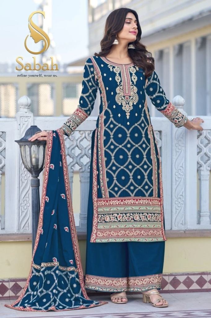 Sabah Guzaarish Heavy Chinon Silk Designer Salwar Suits