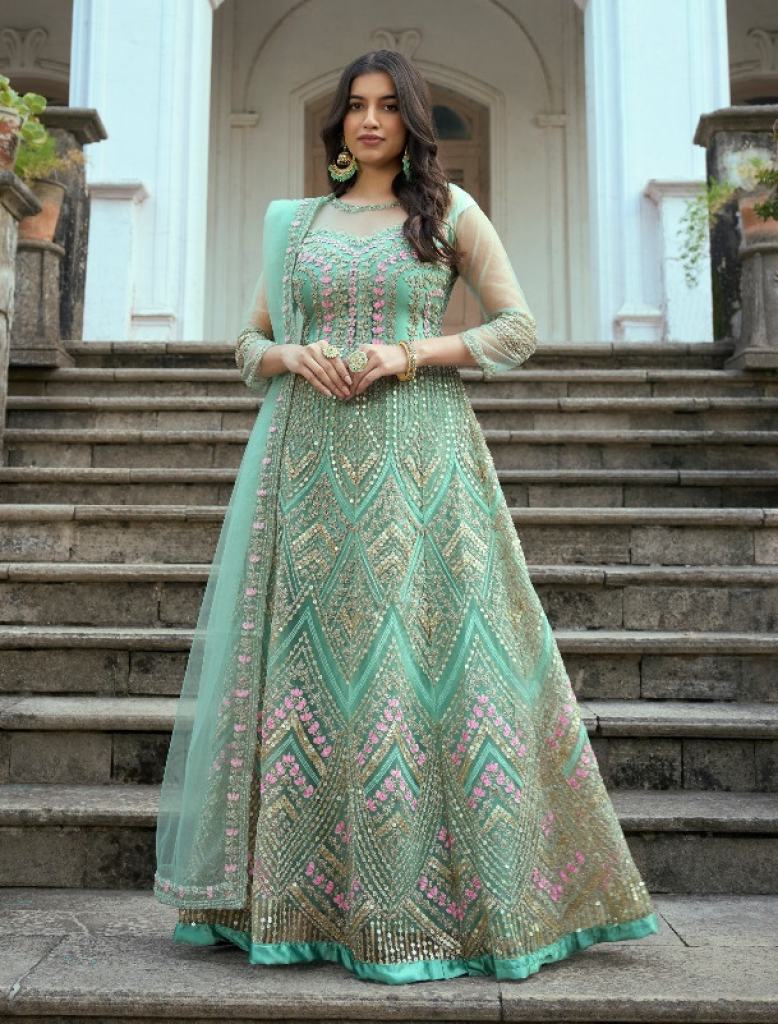 Sabah Ruksaar Exclusive Heavy Embroidery Work Gown Collection