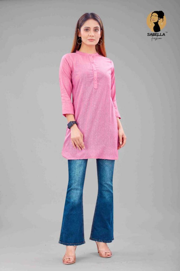 Kurti Wholesale Bell Bottom Pants Sabella Fashion Srivalli Short Kurti