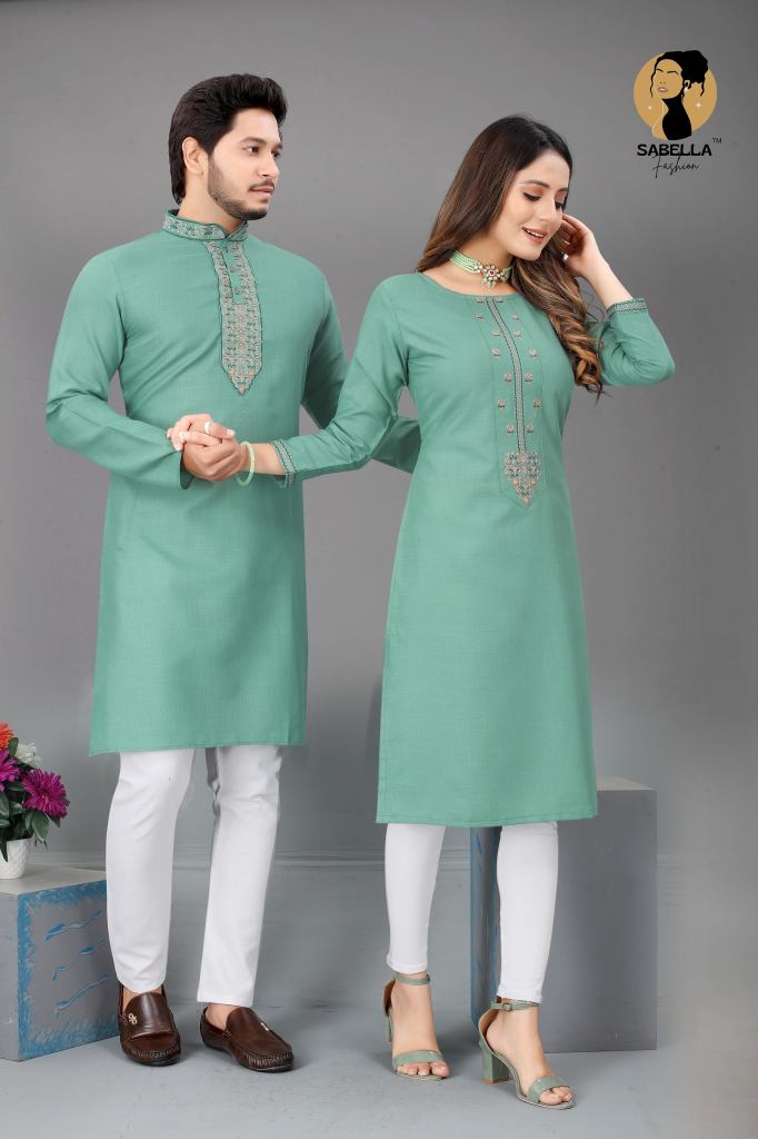 Sabella  Savariya Vol-14  couple kurta with Kurti  combo catalog 