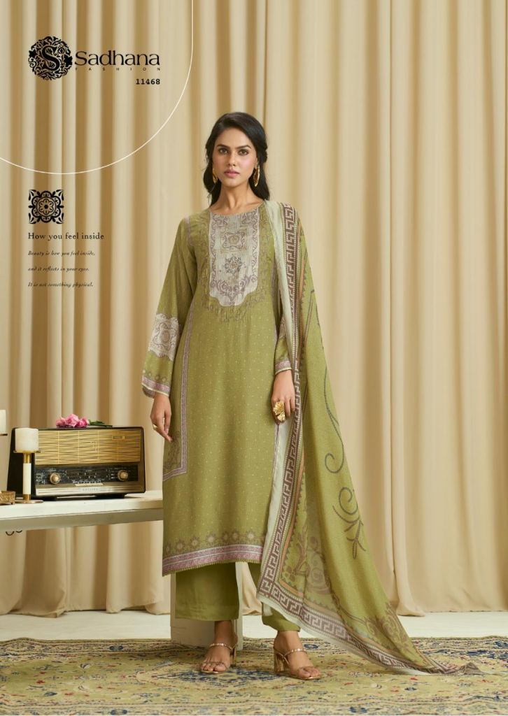 Sadhana Ba Dastoor Digital Print With Work Salwar Kameez