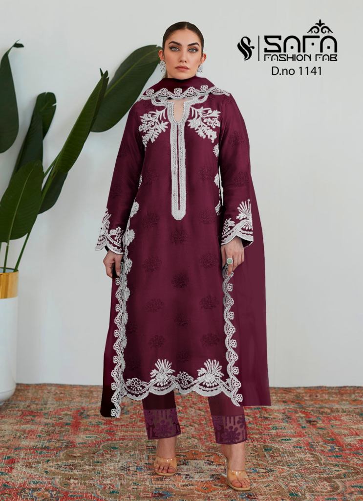 Safa Fashion 1141 Georgette Readymade Exclusive Pakistani Suits