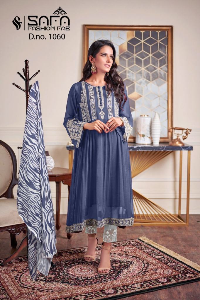 Safa Fashion D1060 Georgette Readymade suits 