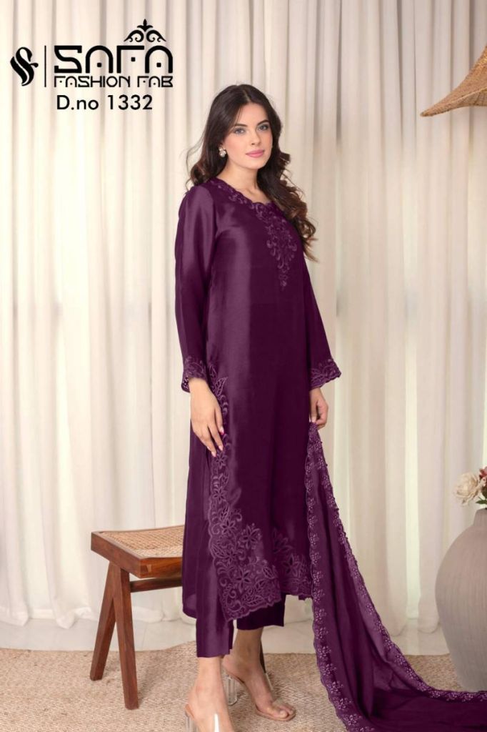 Safa Fashion Fab 1332 Cotton Pakistani Suit