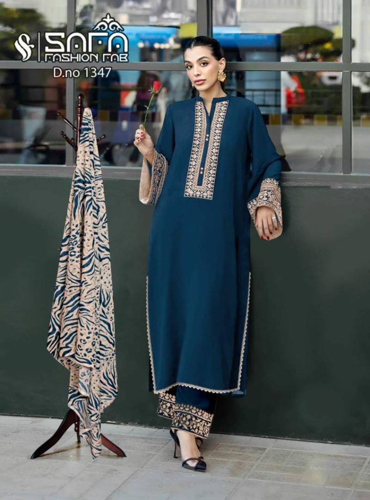 Safa Fashion Fab 1347 Pakistani Ready Made Suit