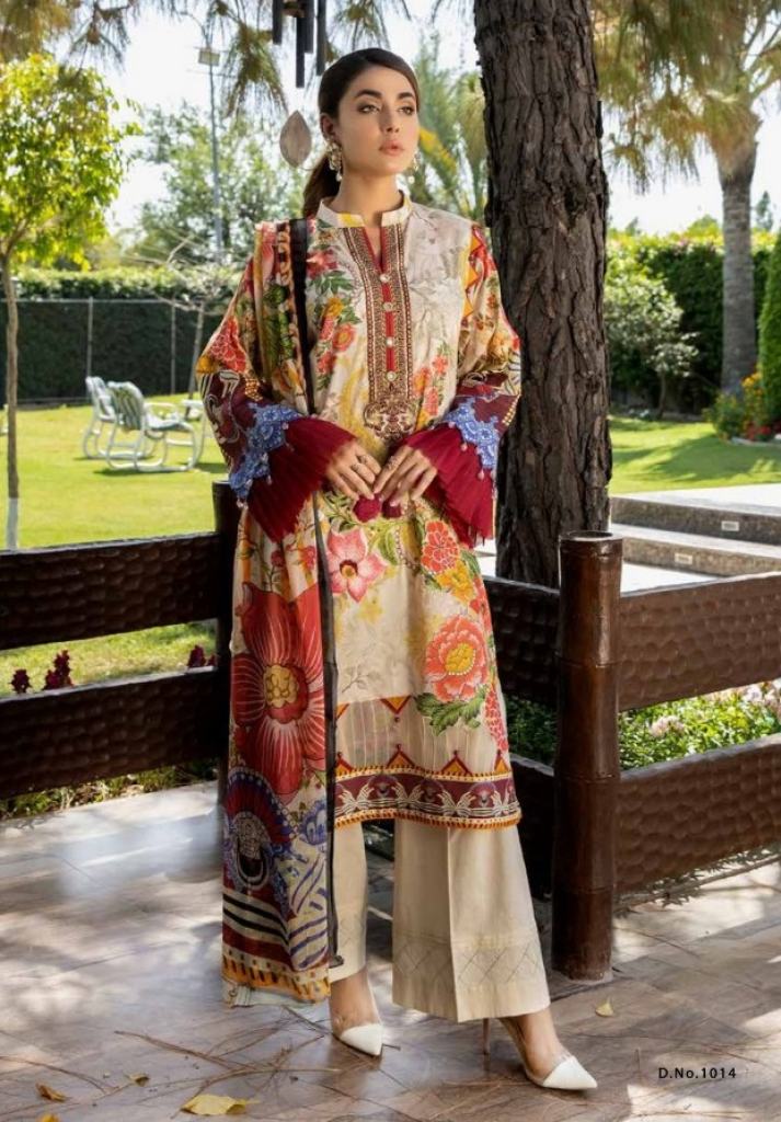 Safinaz Adans Libas Lawn Cotton Embroidery Salwar Suits