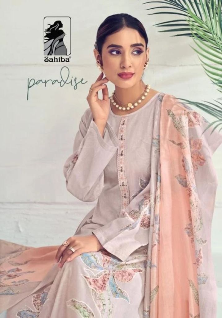 Sahiba Paradise Cotton Digital Printed Dress Material 