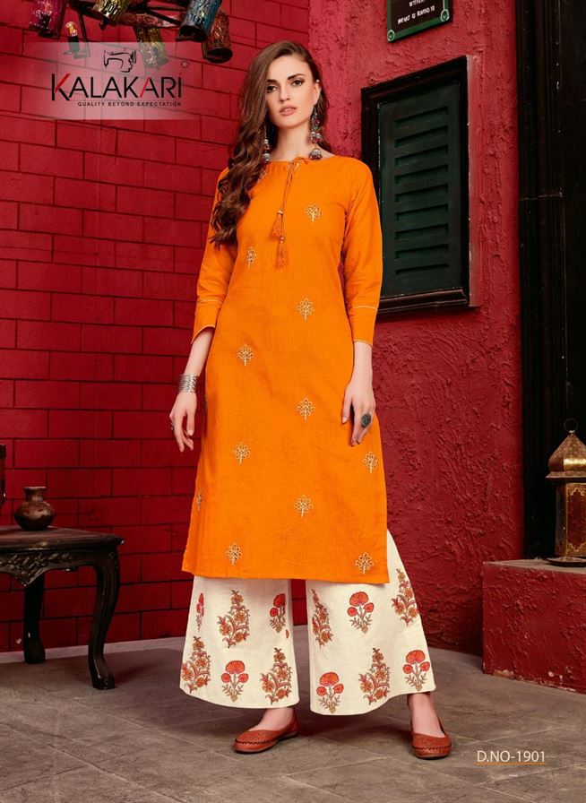 kalakari present Sakhi  Saheli vol 19  Kurti With Palazzo collection