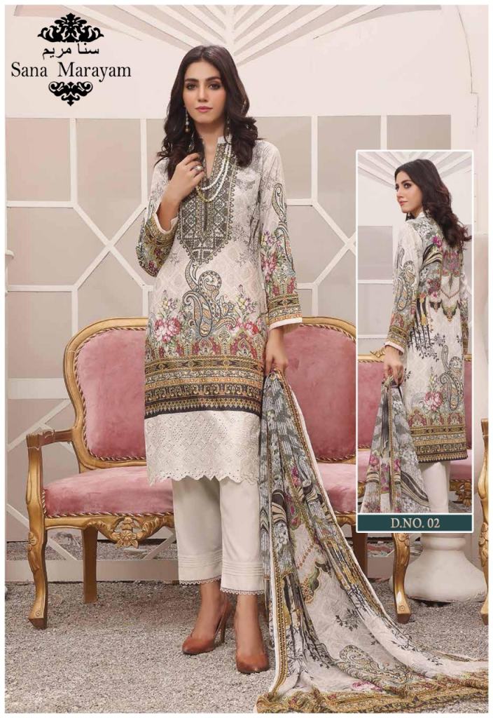 Sana Marayam Gulaal Classy Luxury cotton collection Lawn Cotton printed Karachi Cotton Collection 