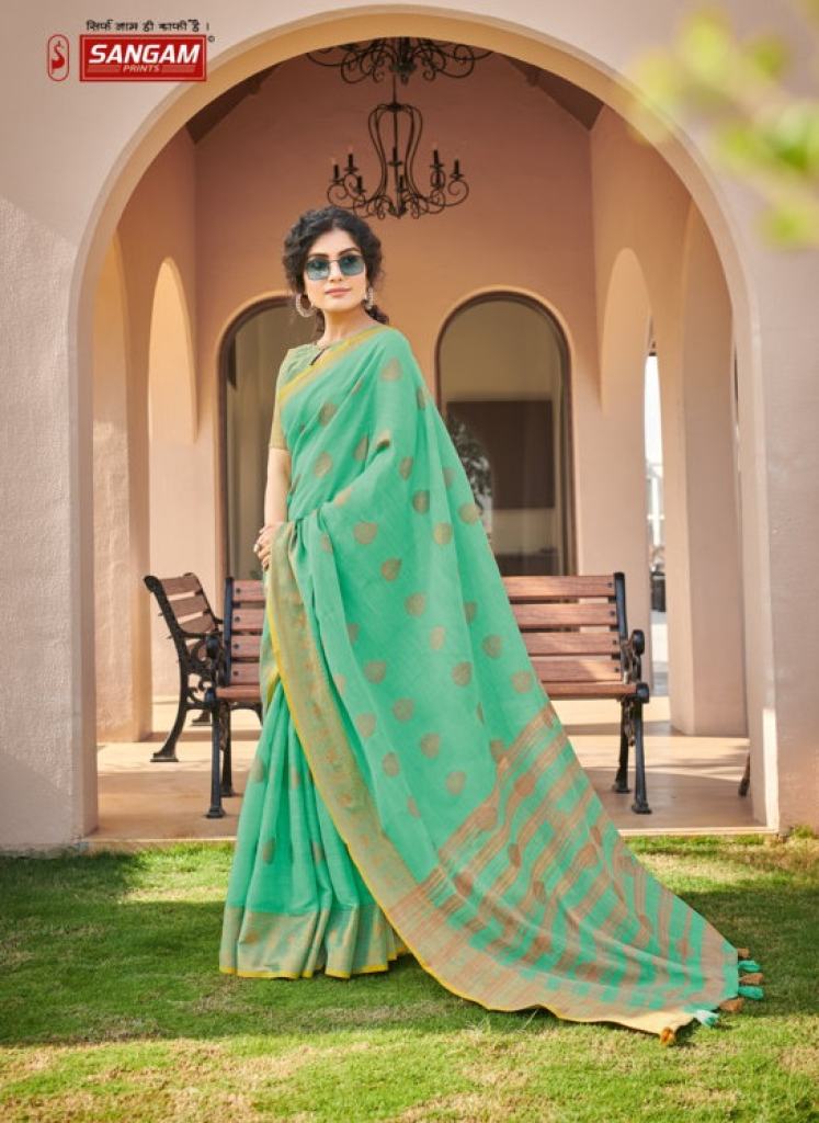 Sangam Amrapali Festive Wear Cotton Sarees Catalog