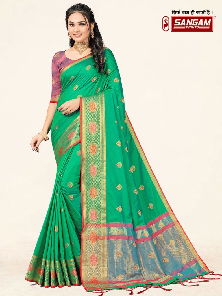 Sangam Bella vol  1 Casual Silk Woven Saree Collection