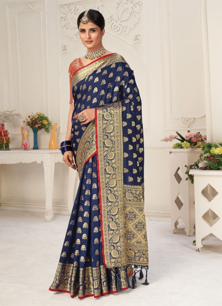 Sangam Kalavati Catalog Designer Wear Pure Banarasi Silk Sarees 