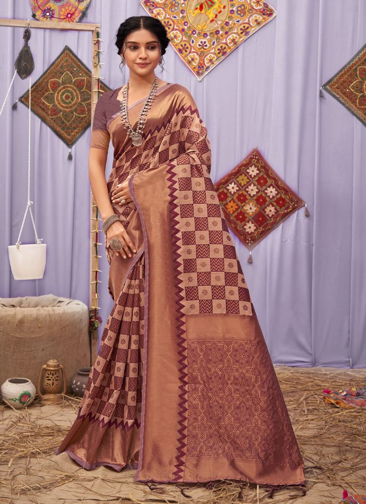 Sangam Kasida Silk Designer Cotton Sarees Collection