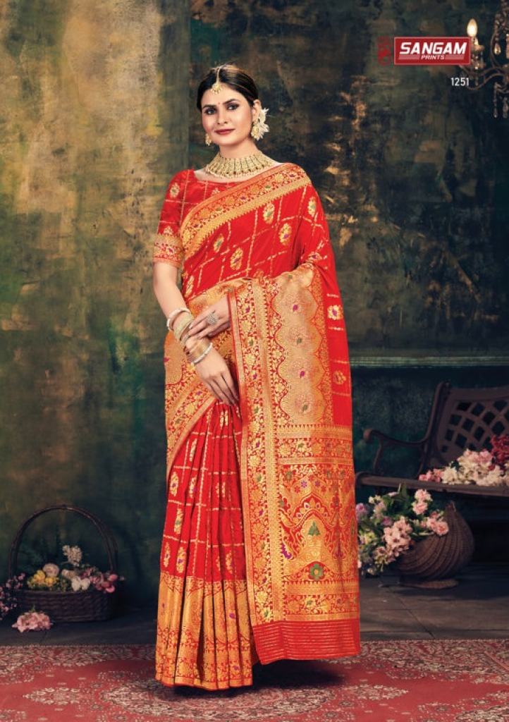 Sangam Keshvi Silk Festive Wear Banarasi Saree Catalog 