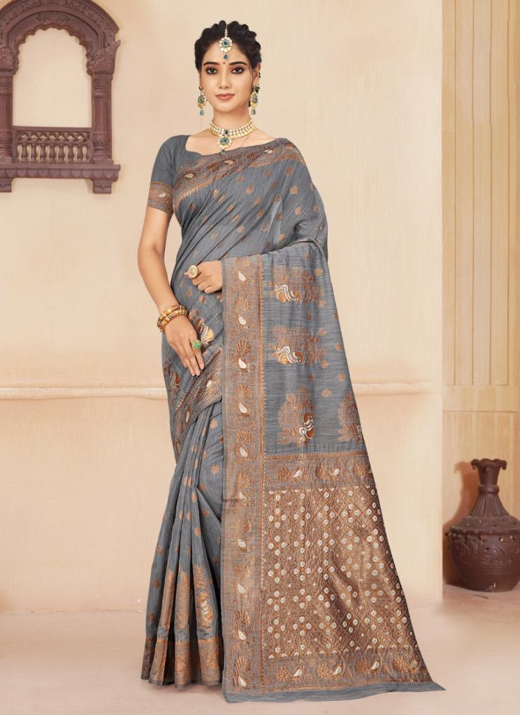 Sangam Mansi vol 2 Casual Wear Cotton Silk Saree Buy Cotton Saree Online in India 