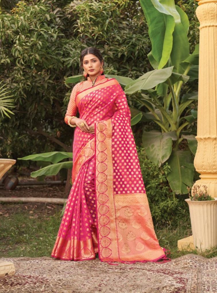 Sangam Nakshatra Organza Festive Wear Saree