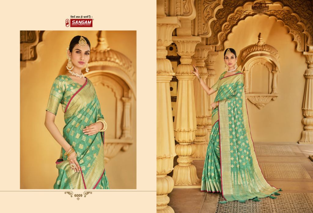 Buy Odette Yellow Silk Blend Printed Saree with Unstitched Blouse with  Unstitched Online