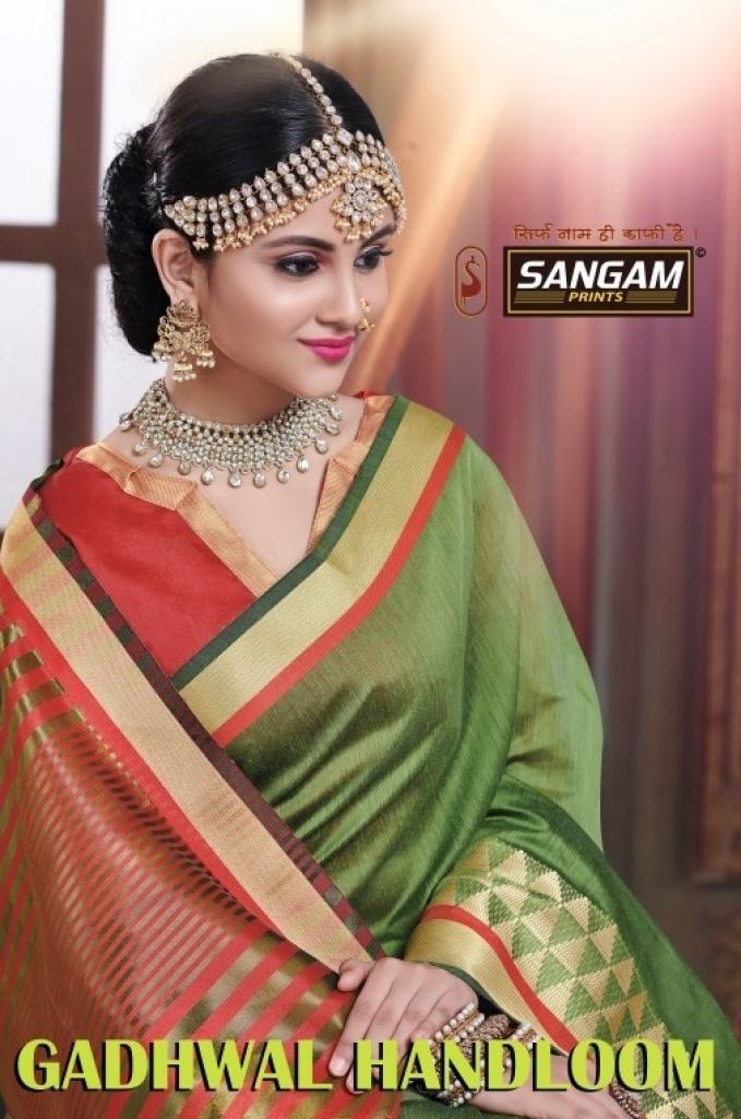 Sangam Presents Gadhwal Cotton Handloom Sarees	