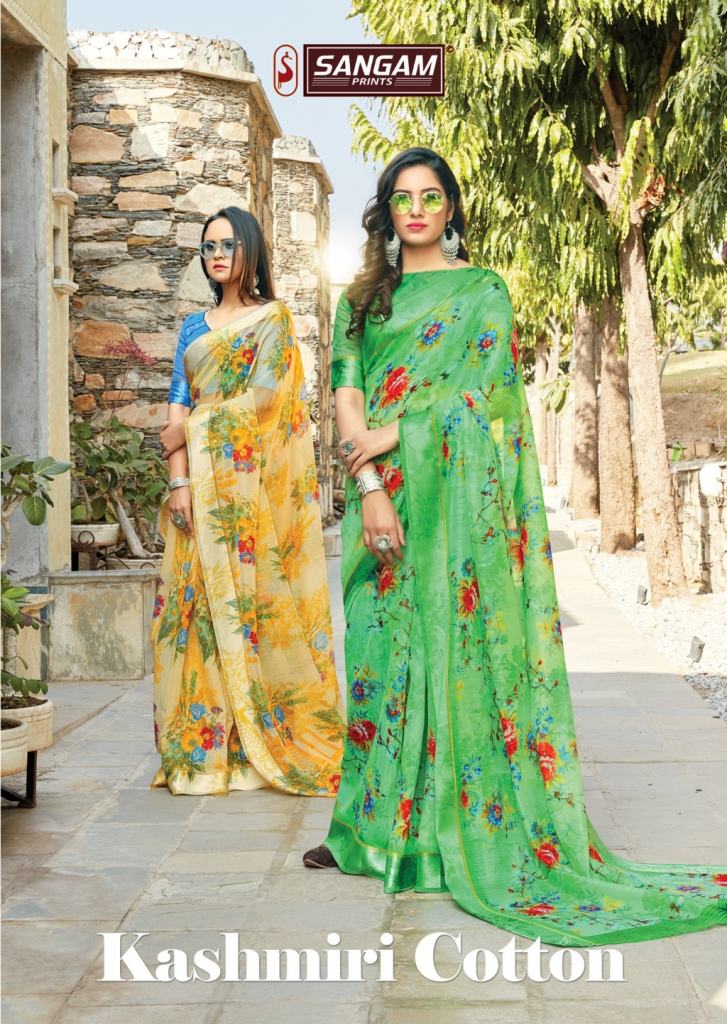 Sangam Presents Kashmiri Casual Wear Sarees Collection