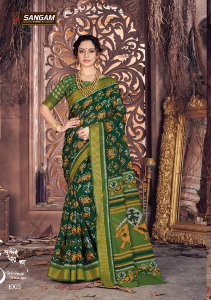 Sangam Presents Prerna Ethnic Wear Printed Saree Collection