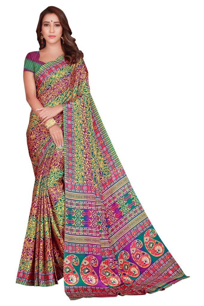 Sangam presents   Silk Crepe Sarees collection 