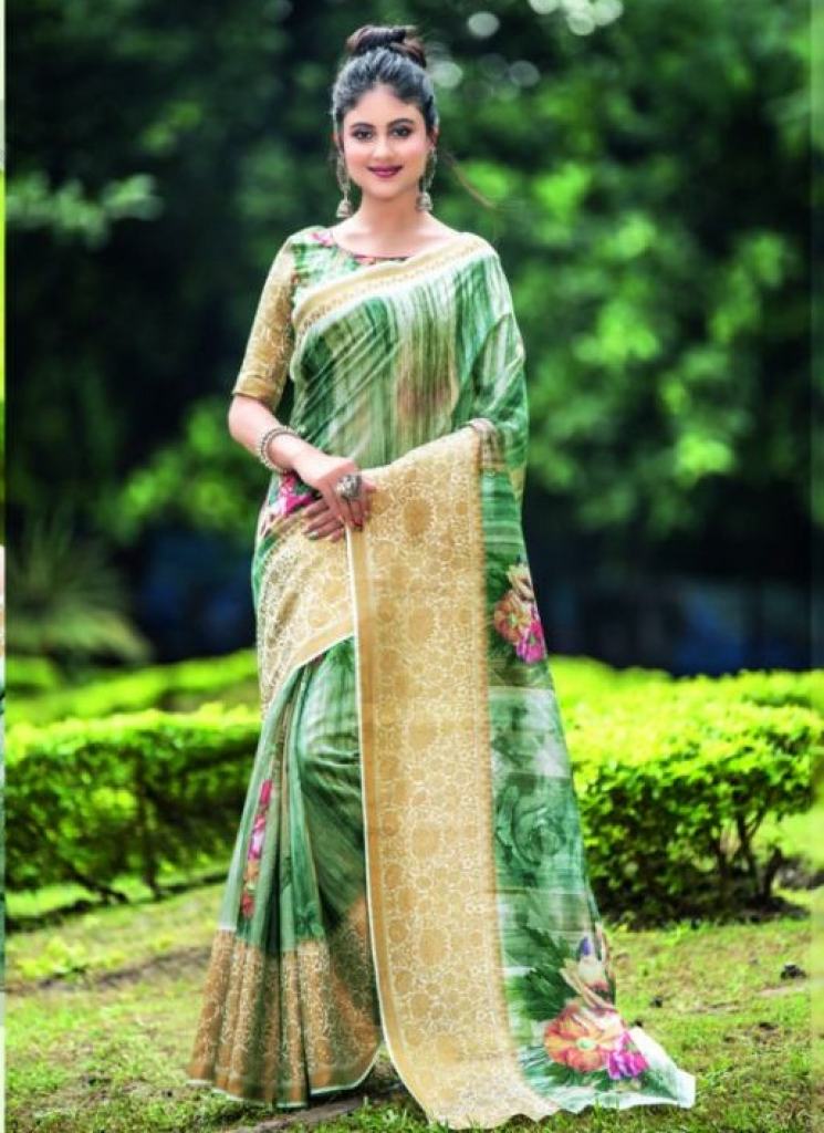 Sangam presents  Flemingo  Printed Sarees collection 