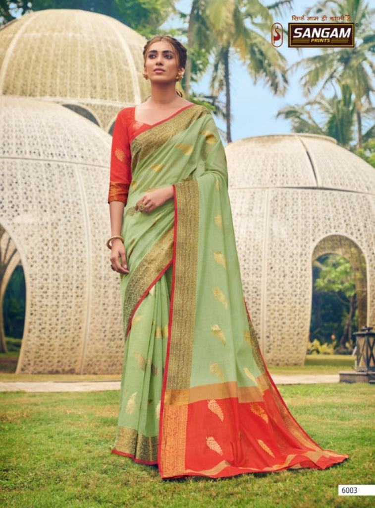 Sangam presents Neem Jari Cotton Designer Saree Collection
