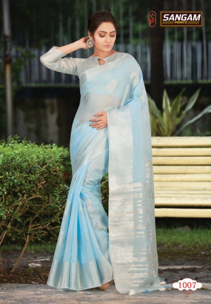 Sangam presents Pankhudi nx  Sarees collection 