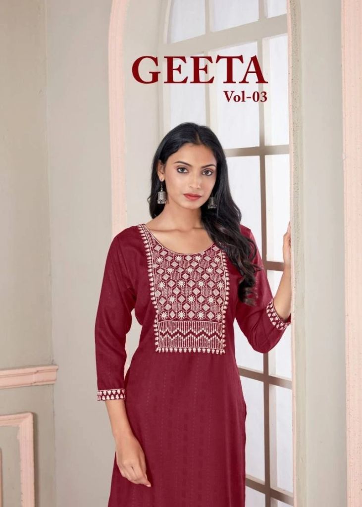 Sangeet Geeta Vol 3 Bombay Rayon Viscose Kurtis