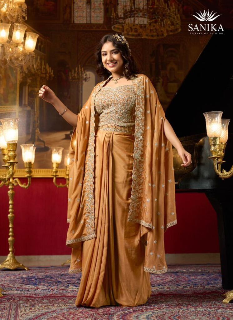 Sanika Raag Embroidered Work Top Bottom And Dupatta