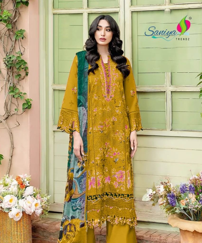 Saniya 7182 C Embroidered Salwar Kameez