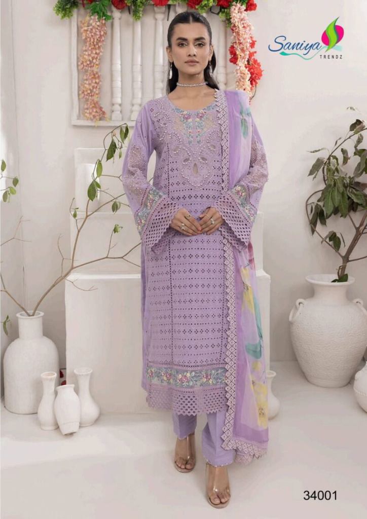 Saniya Adan Libas Chikankari Vol 34 Pakistani Suits