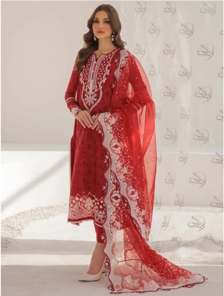 Saniya Baroque Vol 1 Chikankari Work Pakistani Suits