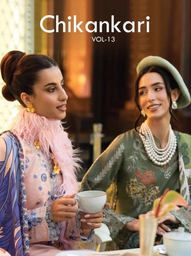 Saniya Chikankari Vol 13 Designer Amazing Cotton Embroidery Pakistani Salwar Suits