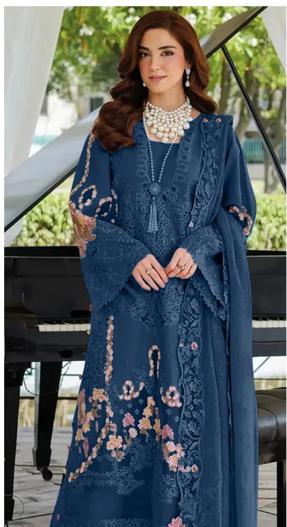 Saniya Elaf Vol 28 E To H  Worked Pakistani Salwar Kameez