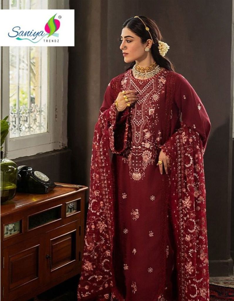 Saniya Kahf Premium Vol 01 Embroidered Pakistani Salwar Kameez