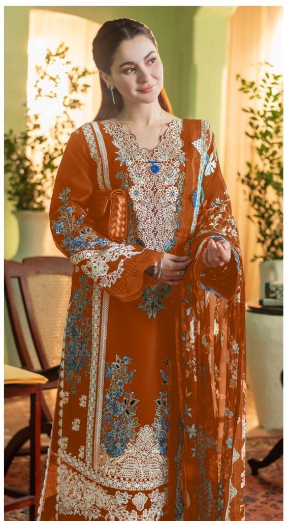 Saniya Ombre 25005 A To C Embroidered Salwar Kameez