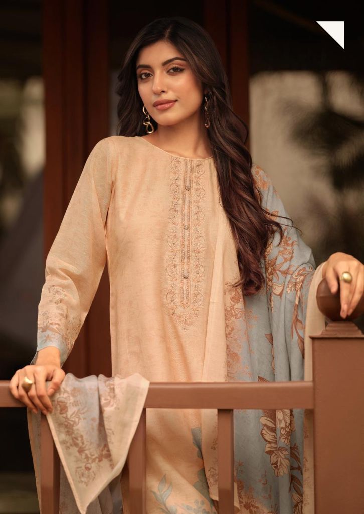 Sanna Safira Digital Print With Work Salwar Kameez