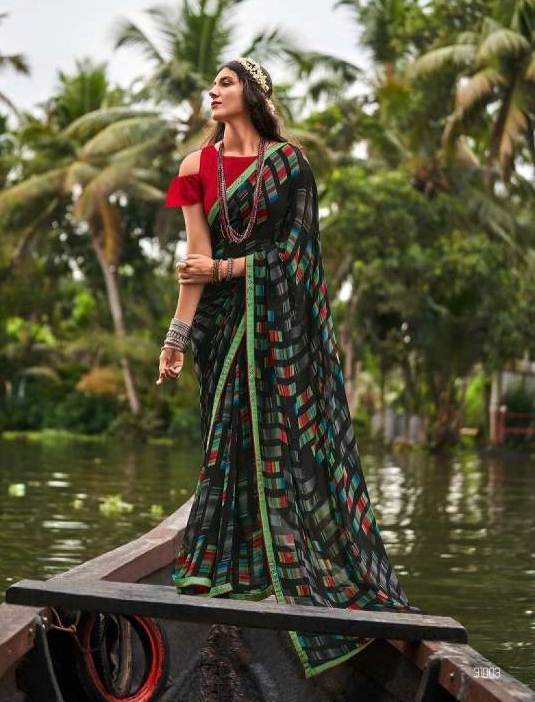 Sanskar Saachi Printed Wear Georgette Saree Catalog 