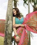 Sanskar present Shree 5 Printed Georgette Running Wear Saree Collection