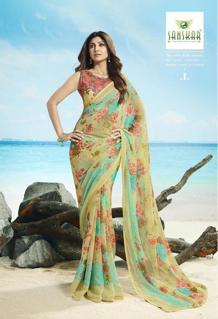 Sanskar presents  Filmfare  Printed Stylish Saree