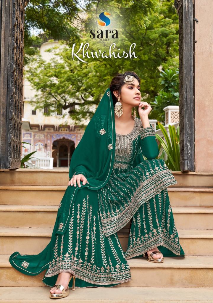 Sara Khwahish Heavy Designer Embroidery Suit Collection