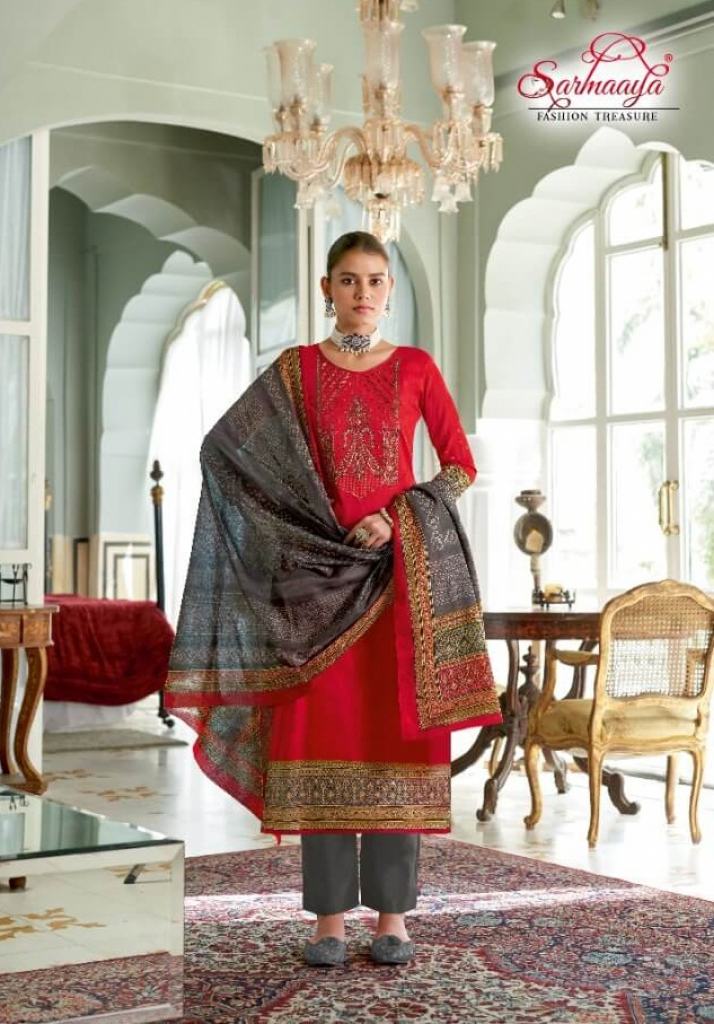 Sarmaaya Meher Designer Cotton Embroidery Salwar suits catalogue 