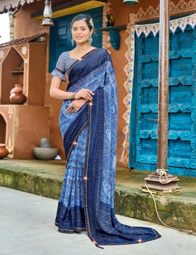 Saroj Aashiyanaa Vol 1 Daily Wear Chiffon Zari Work Saree Collection