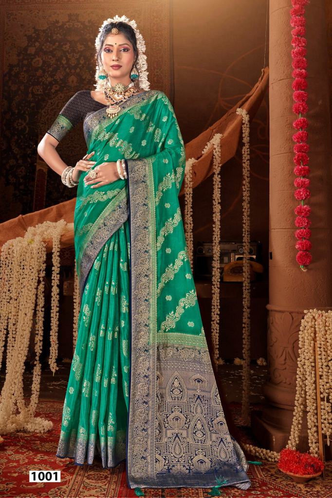 Saroj Bhumi Saroski Vol 1 Chinon Silk Beautiful Saree