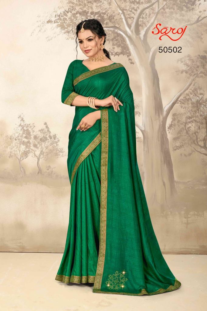 Saroj Fruits Combo 2 Daily Wear Vichitra Silk Saree Collection